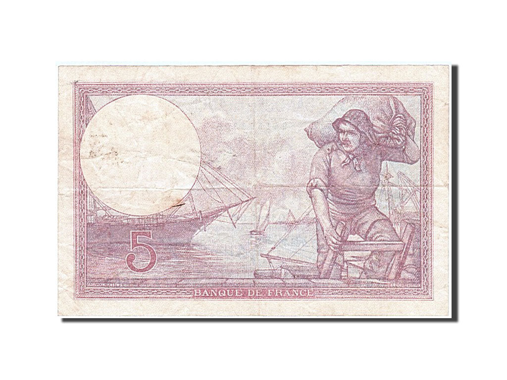France, 5 Francs, 5 F 1917-1940 ''Violet'', 1928, KM #83, 1928-11-12,...
