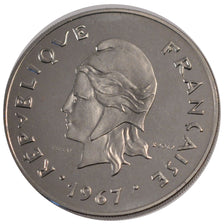 NEW CALEDONIA, 50 Francs, 1967, Paris, KM #E13, MS(65-70), Nickel, Lecompte...