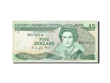 Banknote, East Caribbean States, 5 Dollars, 1988, EF(40-45)
