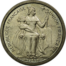 Coin, FRENCH OCEANIA, 50 Centimes, 1949, MS(65-70), Copper-nickel, Lecompte:14