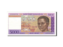 Madagascar, 5000 Francs = 1000 Ariary, 1995, MB+