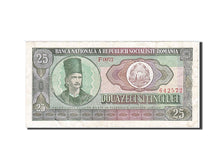 Romania, 25 Lei, 1966, KM #95a, VG(8-10), F.0073 642572
