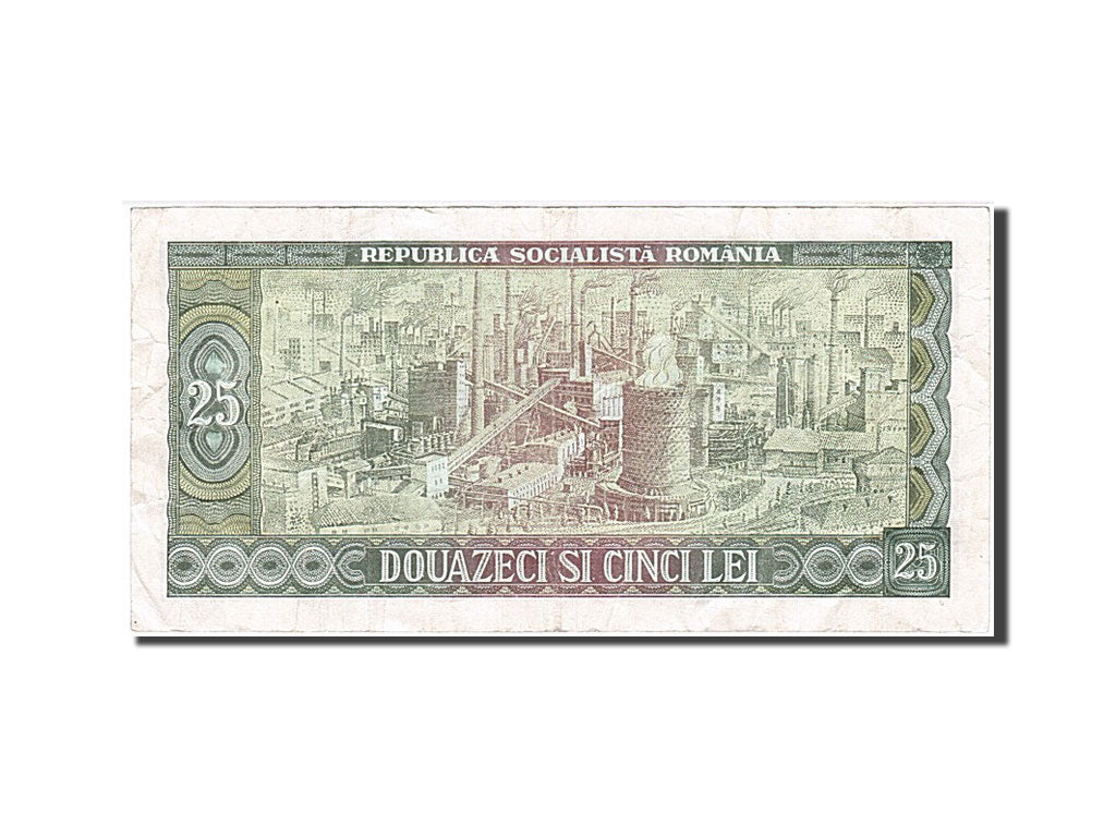 Romania, 25 Lei, 1966, KM #95a, VG(8-10), F.0073 642572
