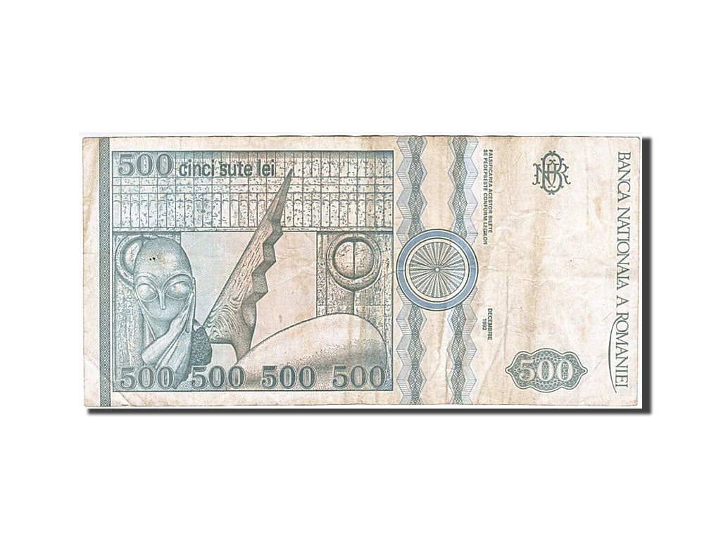 Banknote, Romania, 500 Lei, 1992, 1992-12-01, VF(20-25)