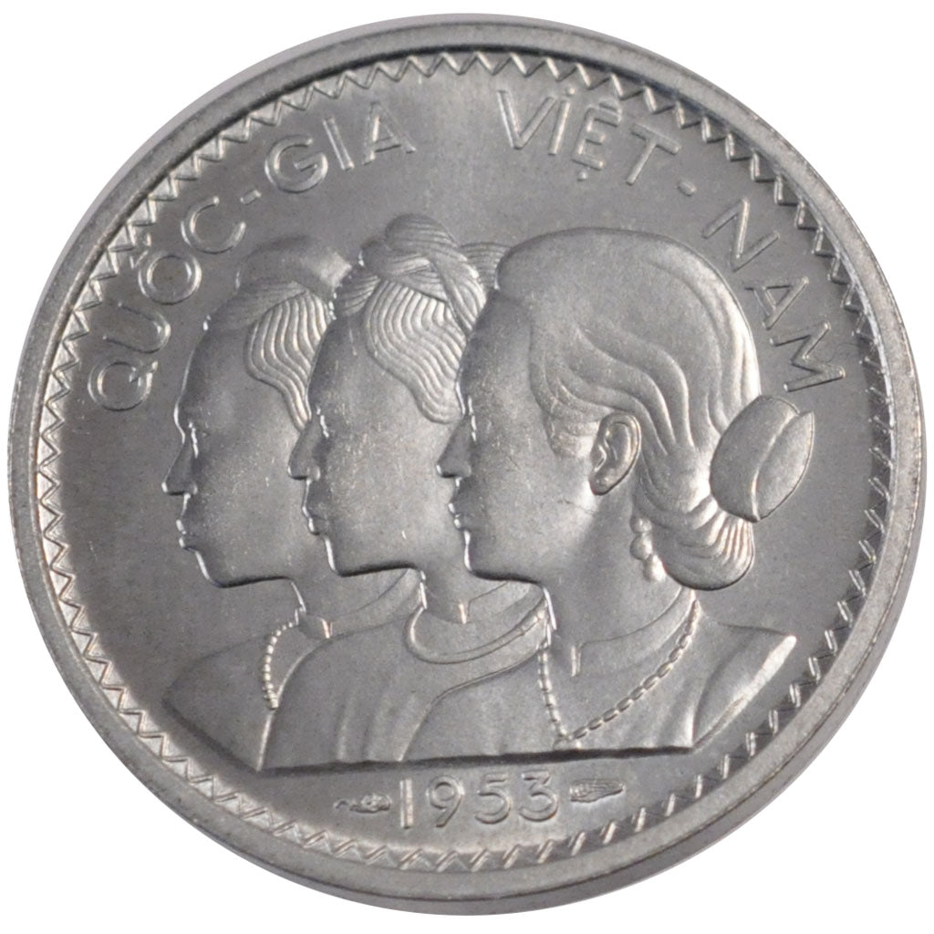 Vietnam, 20 Su, 1953, MS(65-70), Aluminium, Lecompte #11, 2.20