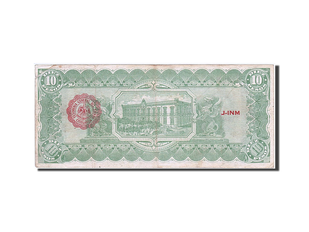 Mexique, 10 Pesos, type Madero et Gonzalez