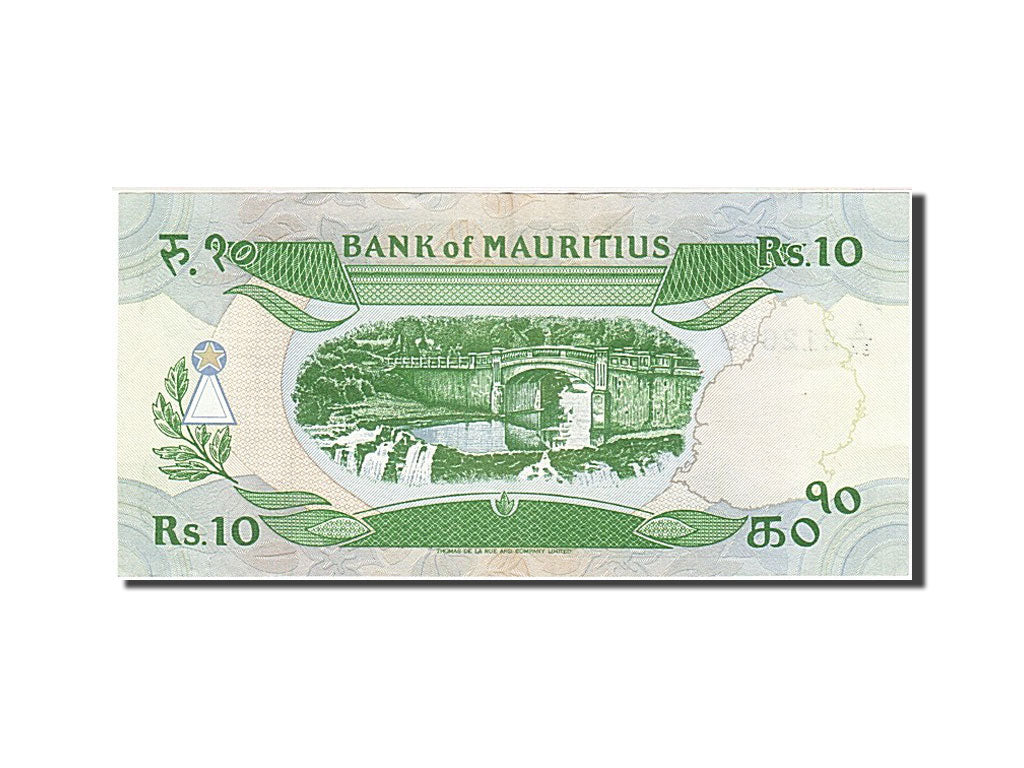 Mauritius, 10 Rupees, 1985, KM #35b, EF(40-45), A/84 212698