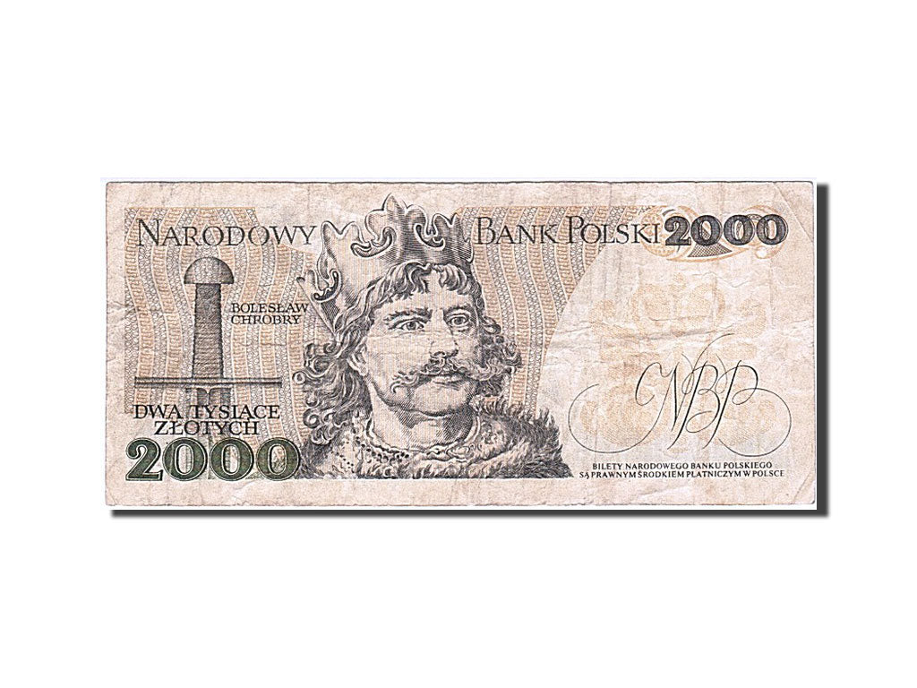 Poland, 2000 Zlotych, 1979, KM #147b, 1979-06-01, VG(8-10), BG 1483384