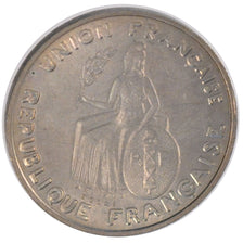 NEW CALEDONIA, Franc, 1948, Paris, KM #E4, MS(65-70), Nickel-Bronze, Lecompte...