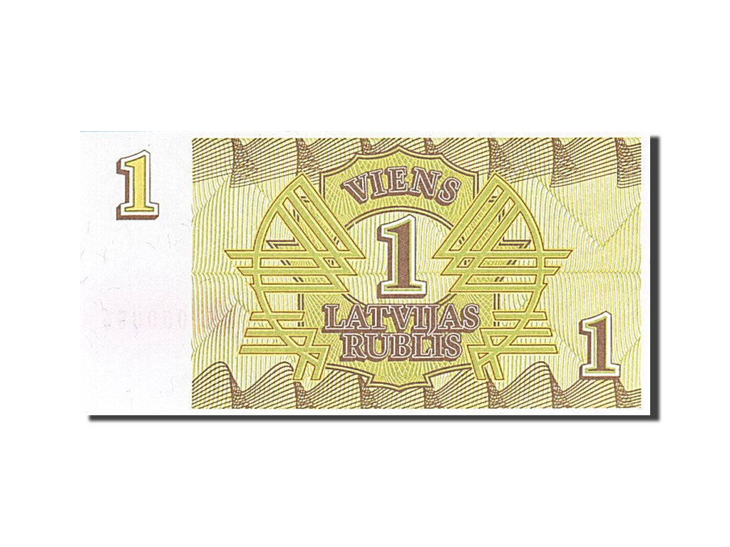 Latvia, 1 Rublis, 1992, KM #35, UNC(63), DK 059355