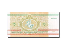 Belarus, 3 Rublei, 1992, KM #3, UNC(63), AB 2120010