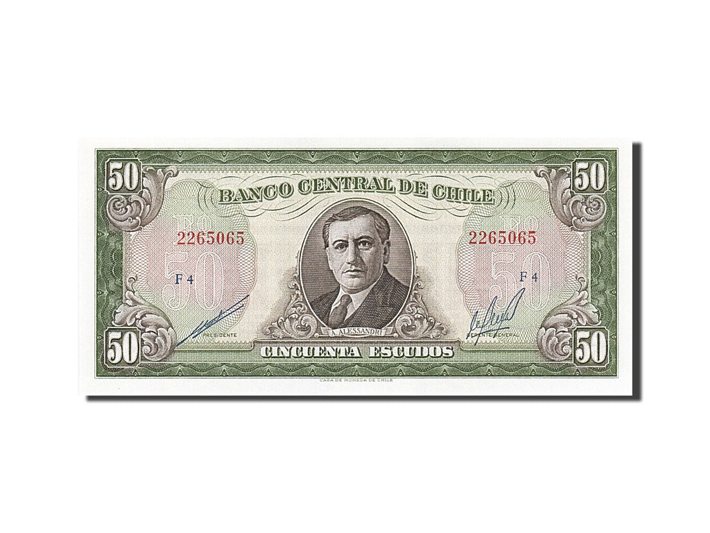 Billete, 50 Escudos, Chile, SC