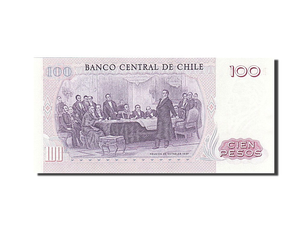 Chile, 100 Pesos, 1983, KM #152b, UNC(63), BA 0356747