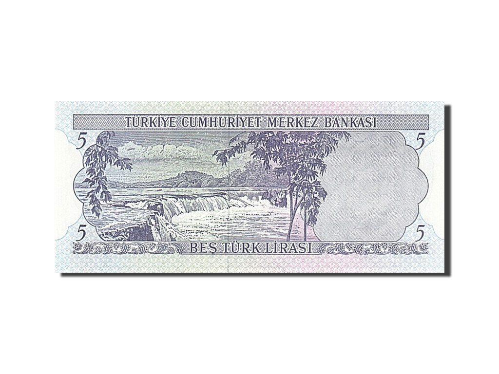 Banknote, Turkey, 5 Lira, 1968, 1968-01-08, UNC(65-70)