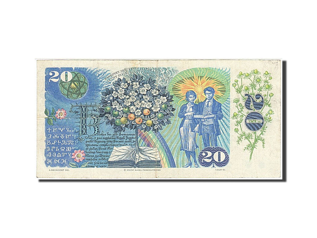 Banknote, Czechoslovakia, 20 Korun, 1988, VF(20-25)