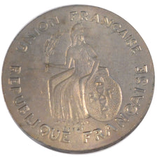 Coin, FRENCH OCEANIA, Franc, 1948, MS(65-70), Bronze-Nickel, Lecompte:7