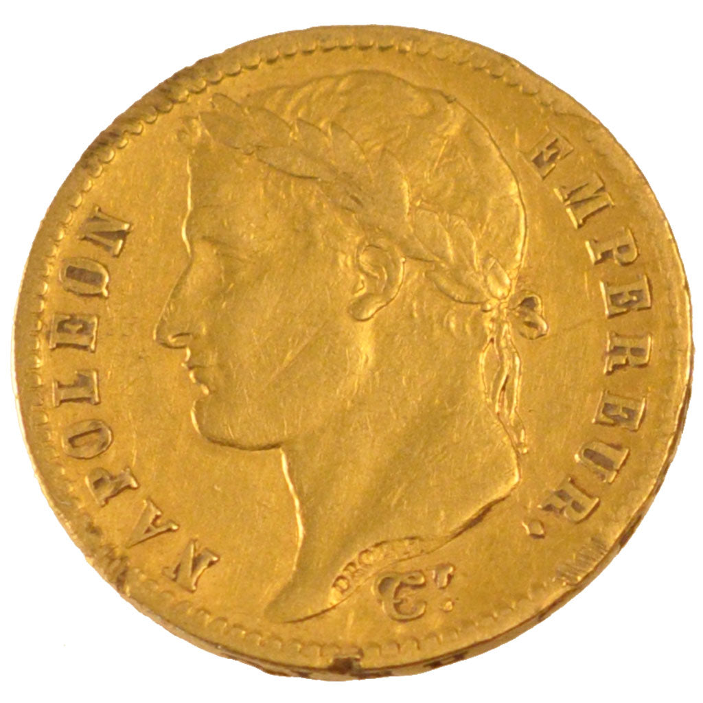 FRANCE, Napoléon I, 20 Francs, 1813, Paris, KM #695.1, EF(40-45), Gold, Gadoury