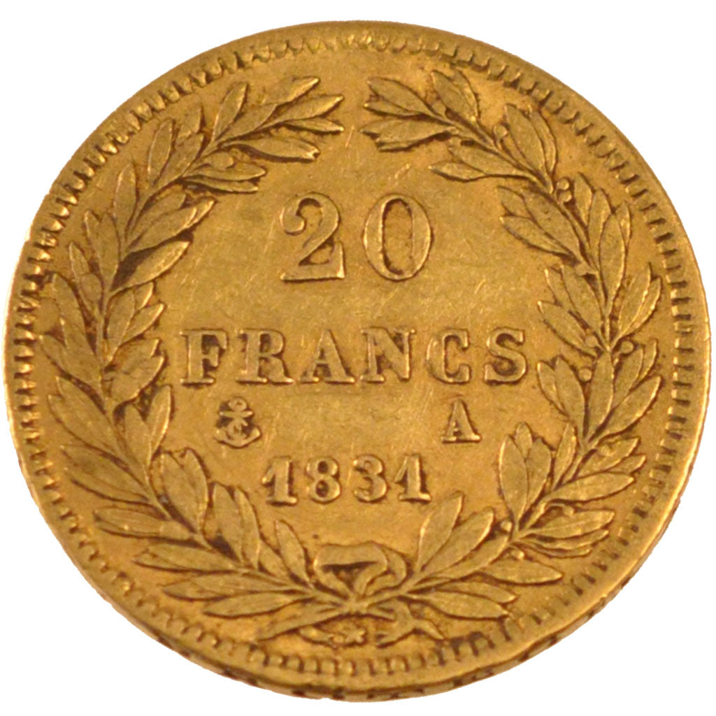 Louis Philippe I, 20 Francs or tête nue