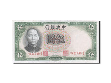 Biljet, China, 5 Yüan, 1936, SUP+