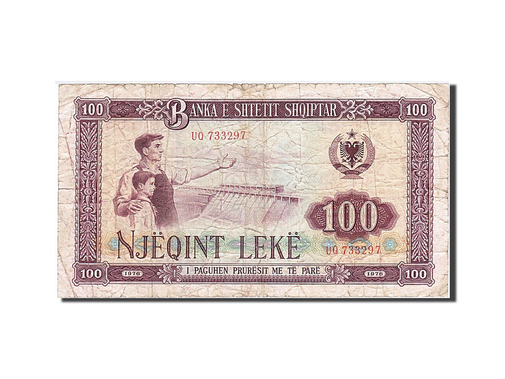 Albania, 100 Lekë, 1964, KM #39a, VG(8-10), UQ 733297