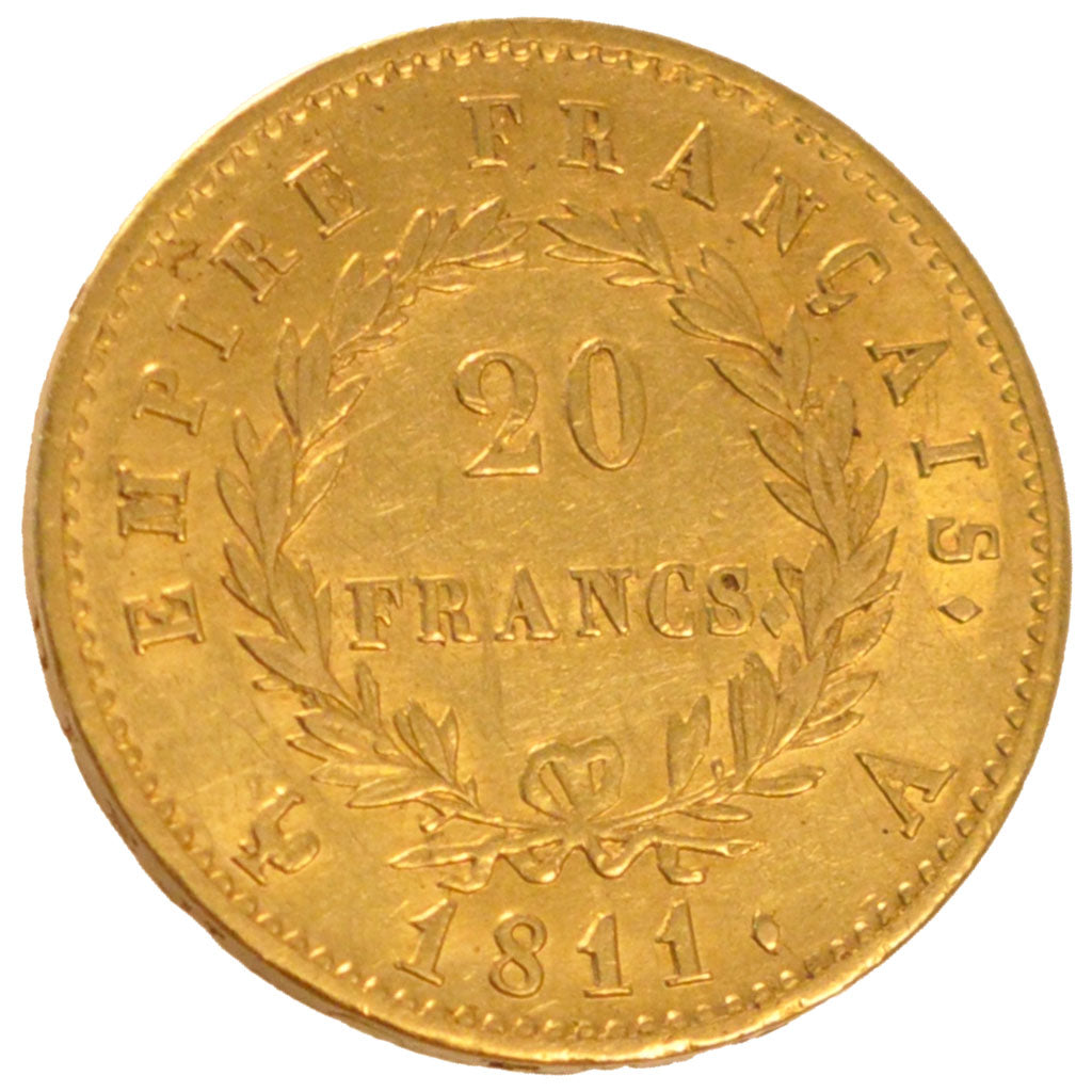 Moneta, Francia, Napoléon I, 20 Francs, 1811, Paris, BB+, Oro, Gadoury:1025