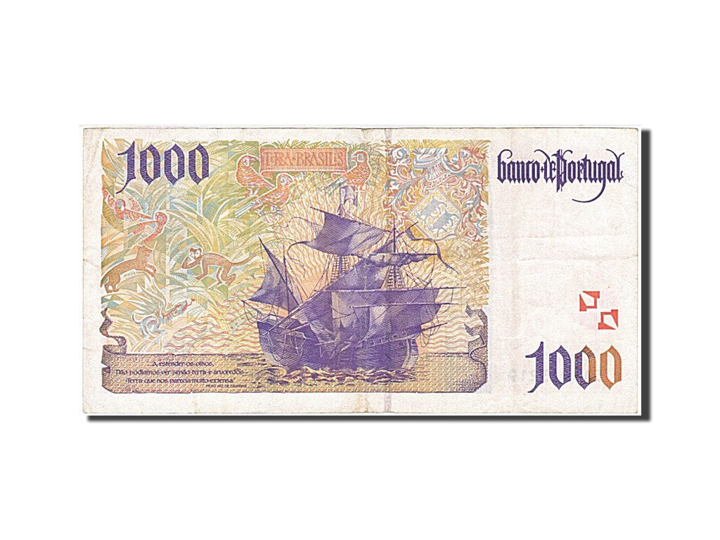 Portugal, 1000 Escudos, 1996, KM #188a, 1996-04-18, VF(20-25), 5A4943219