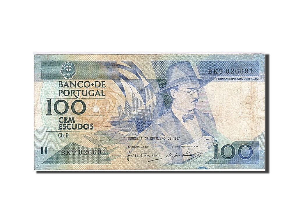 Banknote, Portugal, 100 Escudos, 1987, 1987-12-03, VF(20-25)