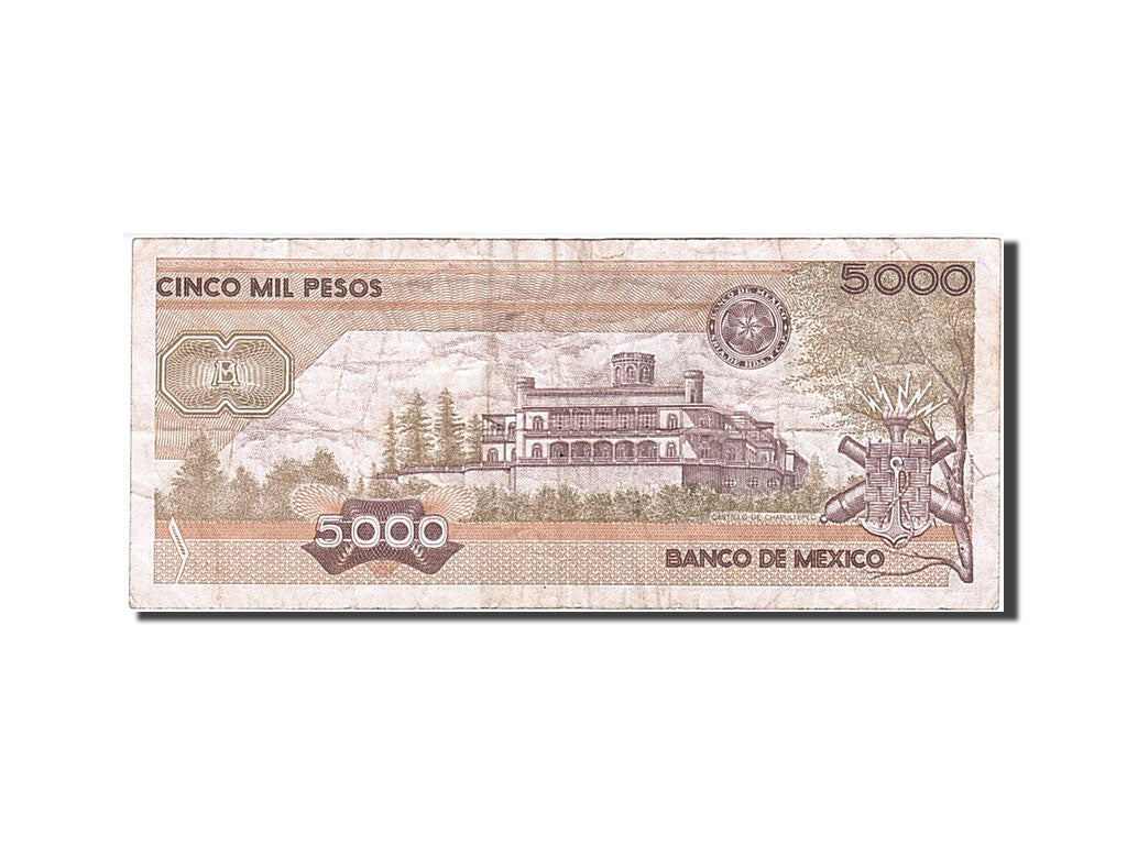 Mexico, 5000 Pesos, 1985, KM #88a, 1985-07-19, VF(20-25), S 0502048