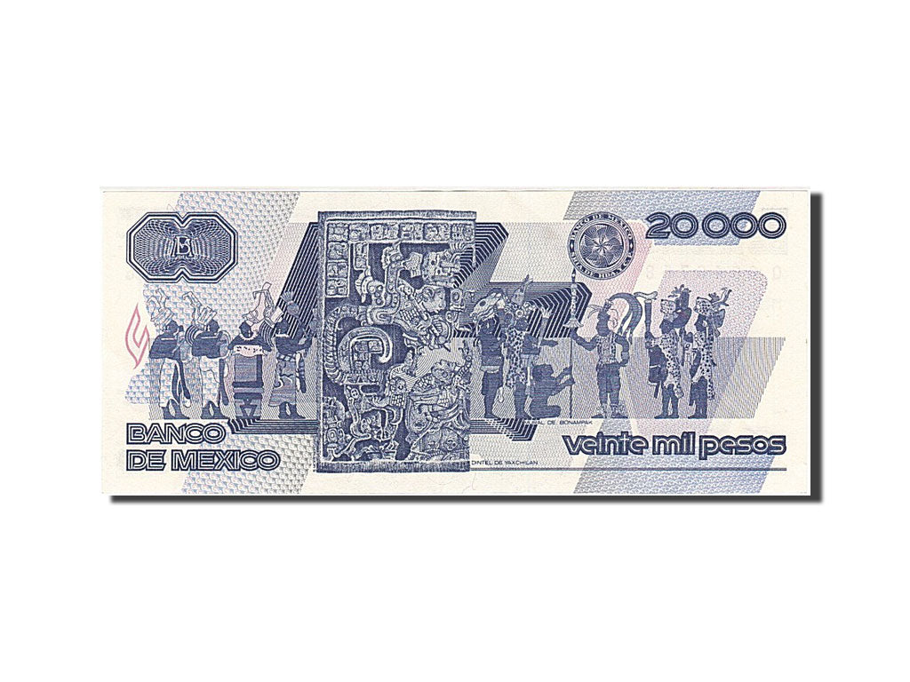 Mexico, 20,000 Pesos, 1988, KM #92a, 1988-02-01, AU(55-58), Q 6046758