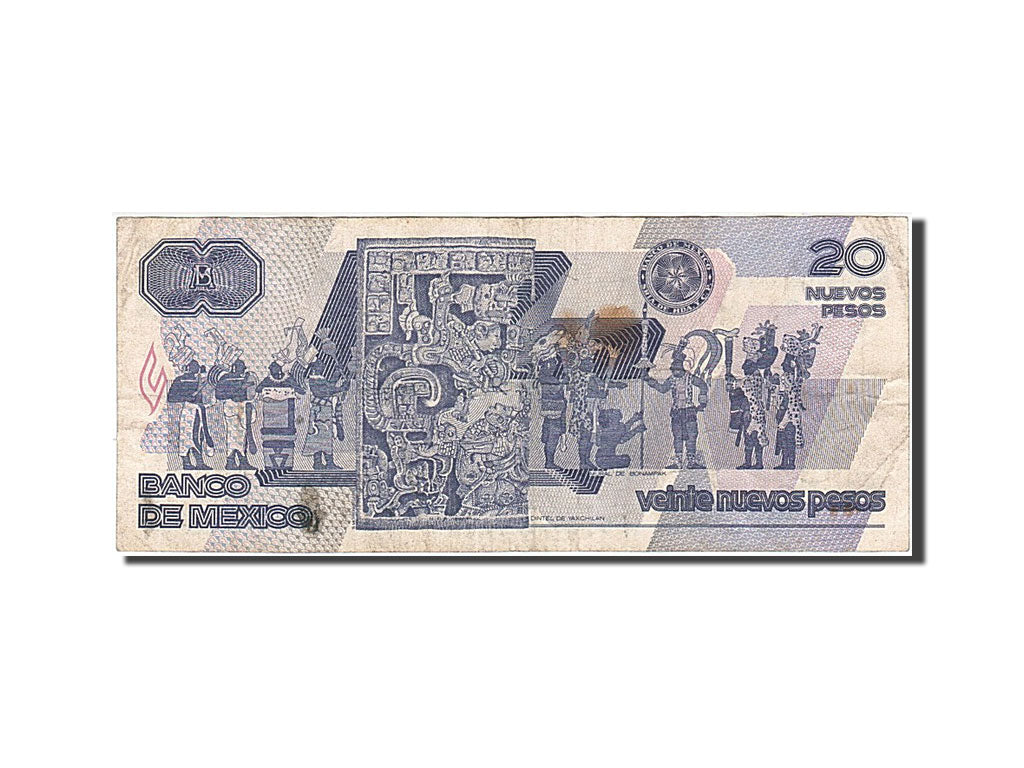 Mexico, 20 Nuevos Pesos, 1992, KM #96, 1992-07-31, VF(20-25), D 1520175