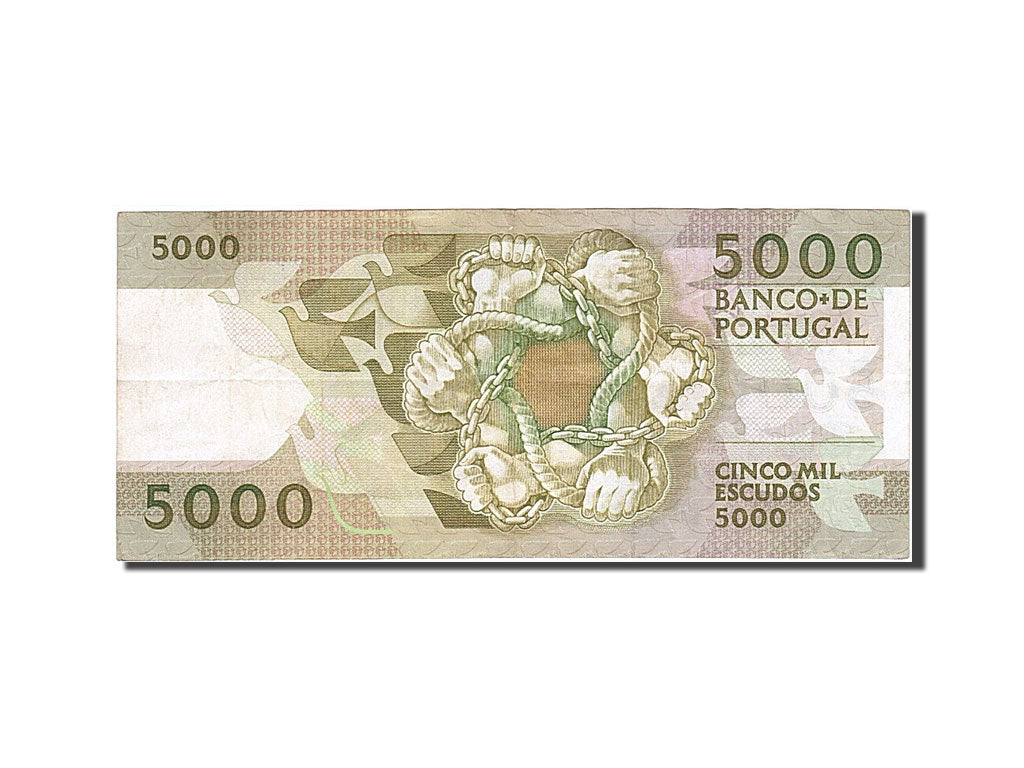 Banknote, Portugal, 5000 Escudos, 1987, EF(40-45)