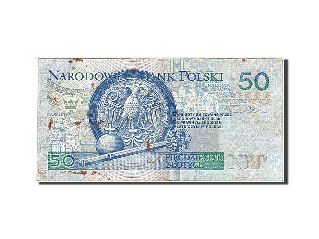 Poland, 50 Zlotych, 1994, KM #175a, 1994-03-25, VF(30-35), AH 1757947