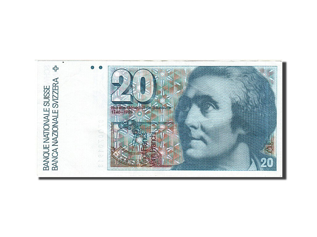 Suisse, 20 Francs, type H. B. de Saussure