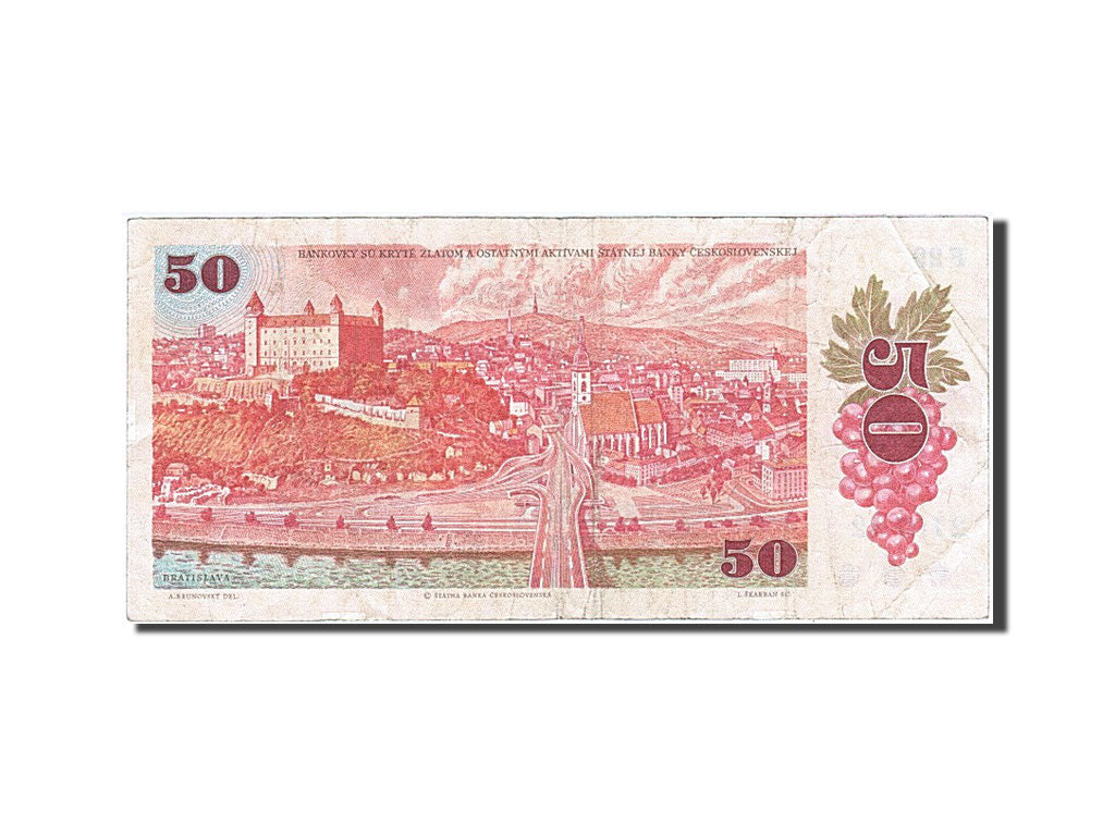 Banknote, Czechoslovakia, 50 Korun, 1987, VG(8-10)