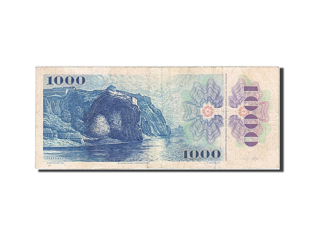 Geldschein, Tschechoslowakei, 1000 Korun, 1985, S