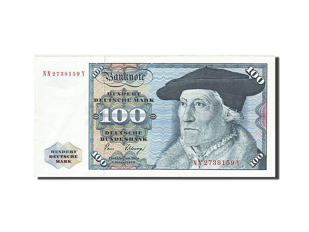 Banknote, GERMANY - FEDERAL REPUBLIC, 100 Deutsche Mark, 1980, 1980-01-02