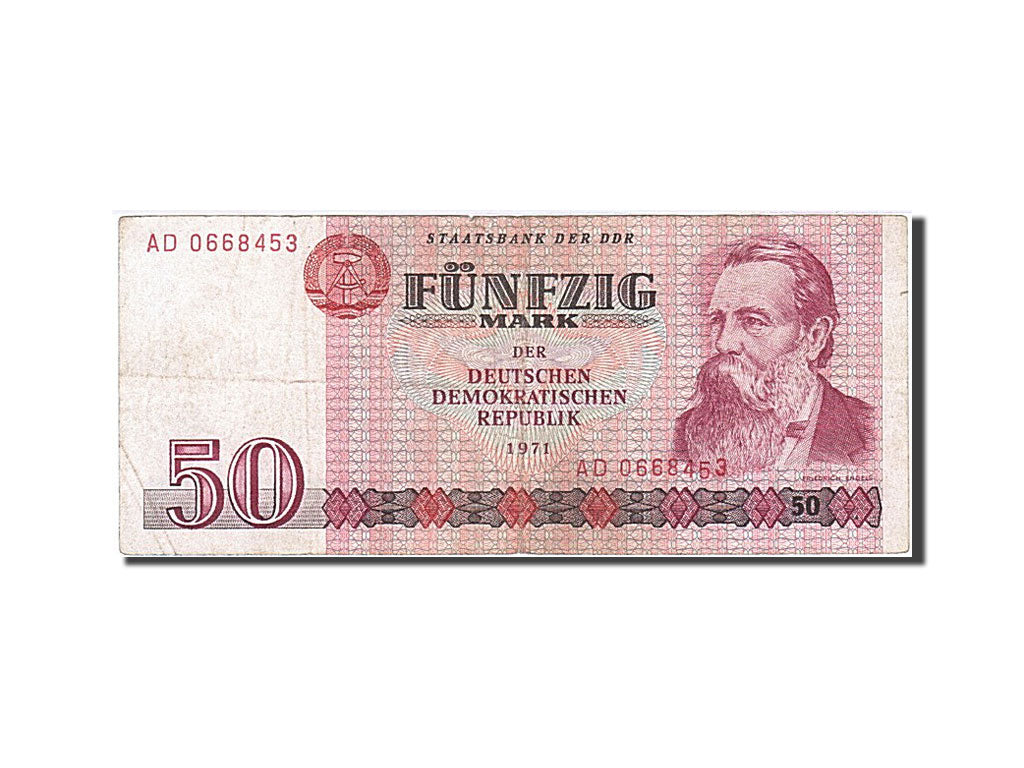 Germany - Democratic Republic, 50 Mark, 1971, KM #30a, VF(20-25), AD 0668453