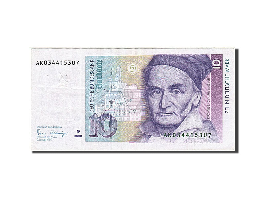 Germany - Federal Republic, 10 Deutsche Mark, 1989, KM #38a, 1989-01-02,...