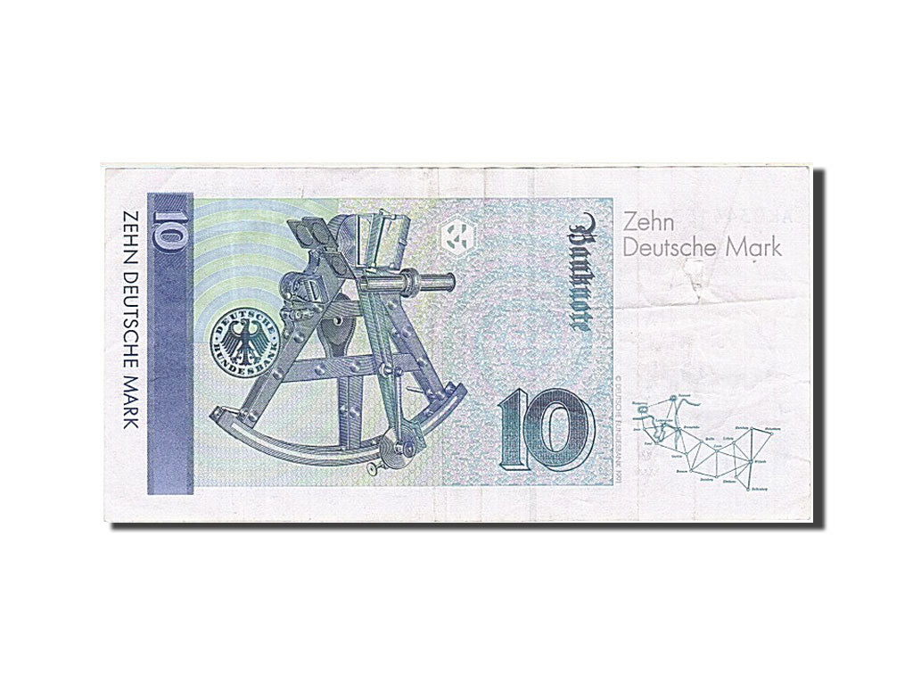 Germany - Federal Republic, 10 Deutsche Mark, 1989, KM #38a, 1989-01-02,...
