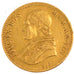 ITALIAN STATES, Scudo, 1853, Roma, KM #1358, AU(50-53), Gold, 14.4, 1.80