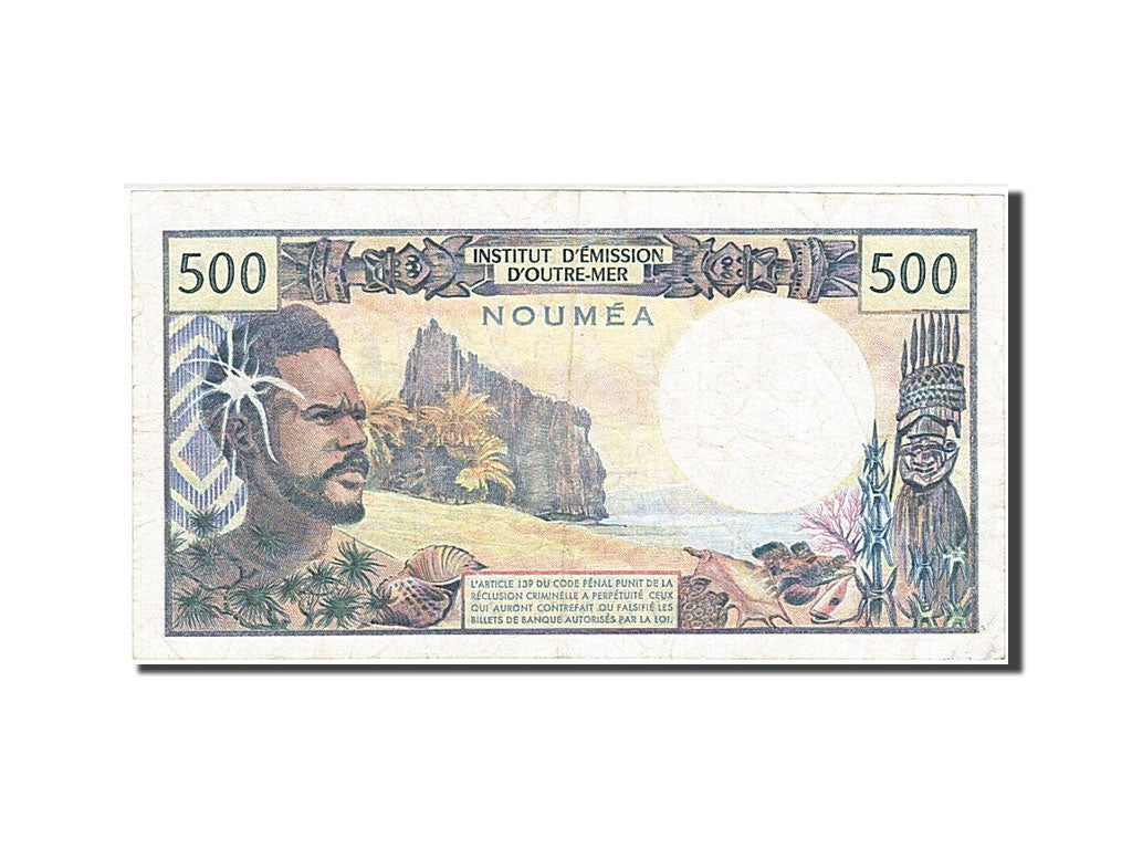 New Caledonia, 500 Francs, 1969, KM #60e, EF(40-45), M.2 10468