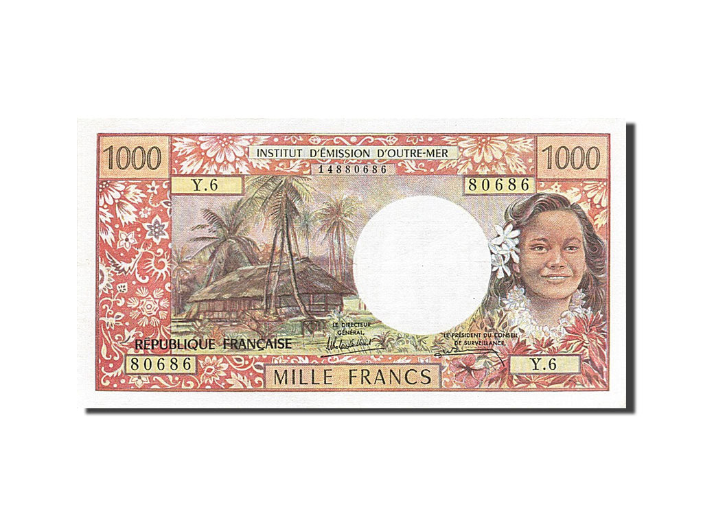 Billet, Tahiti, 1000 Francs, 1971, SUP