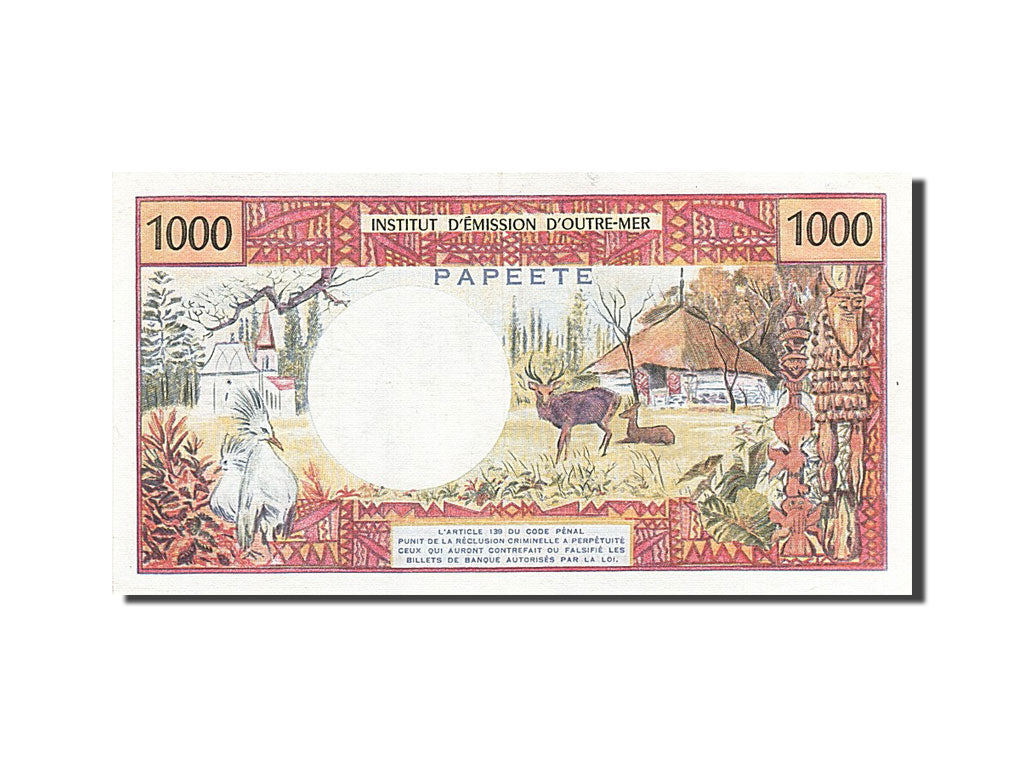 Billet, Tahiti, 1000 Francs, 1971, SUP