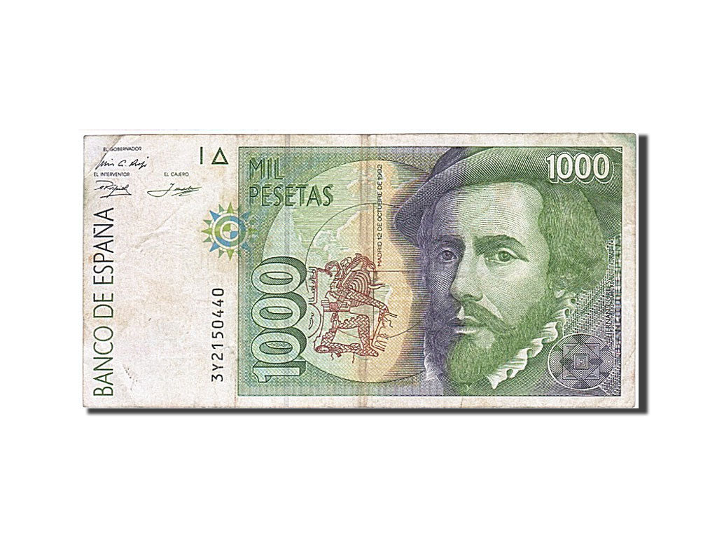 Espagne, 1000 Pesetas, type F. Pizarro