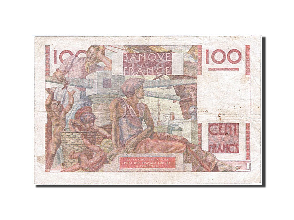 Francia, 100 Francs, 100 F 1945-1954 ''Jeune Paysan'', 1946, KM:128a, 1946-10...