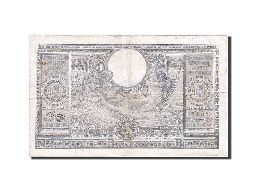 Banknote, Belgium, 100 Francs-20 Belgas, 1942, 1942-07-15, VF(30-35)