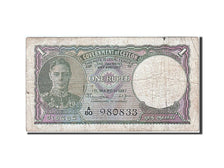 Ceylon, 1 Rupee, 1947, KM #34, 1947-03-01, VG(8-10), A/80 980833