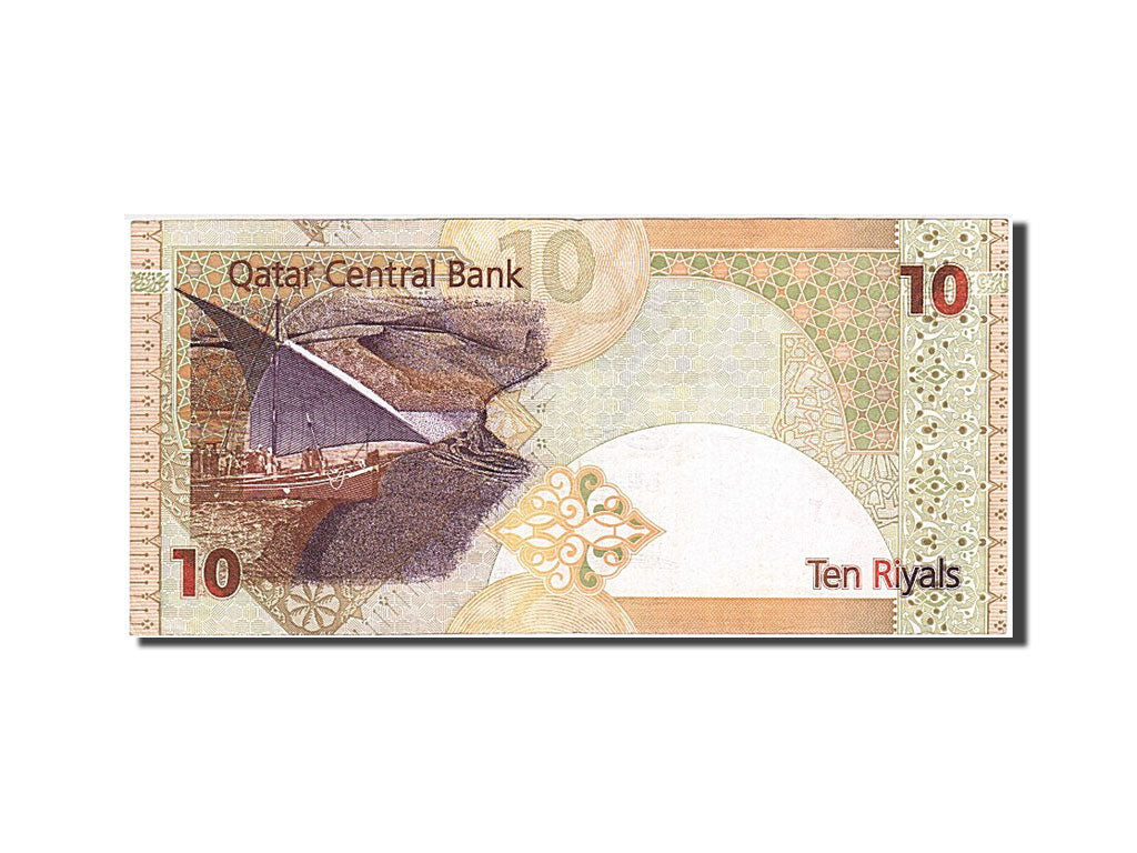 Banknote, Qatar, 10 Riyals, 2003, EF(40-45)