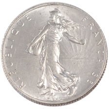 FRANCE, Semeuse, 2 Francs, 1919, Paris, KM #845.1, MS(60-62), Silver, 27,...