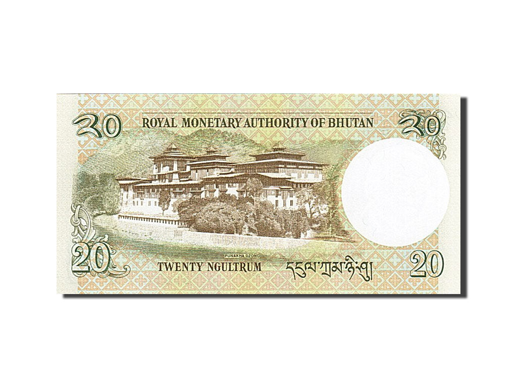 Geldschein, Bhutan, 20 Ngultrum, 2006, UNZ